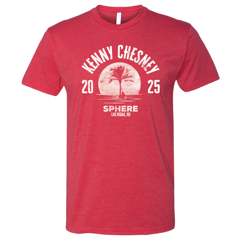 Palm Tree Sphere SS Tee - Red