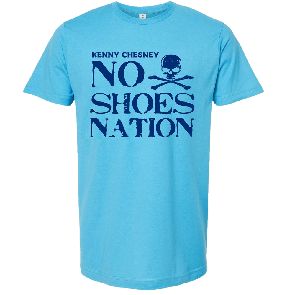 No Shoes Nation Tee - Aqua
