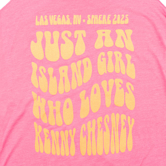 Women's Island Girl Racer Tank - Vintage Pink