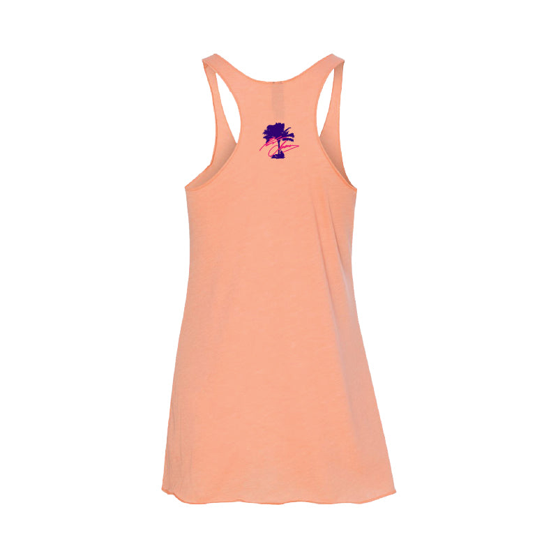 Women's Island Girl Racer Tank - Vintage Light Orange