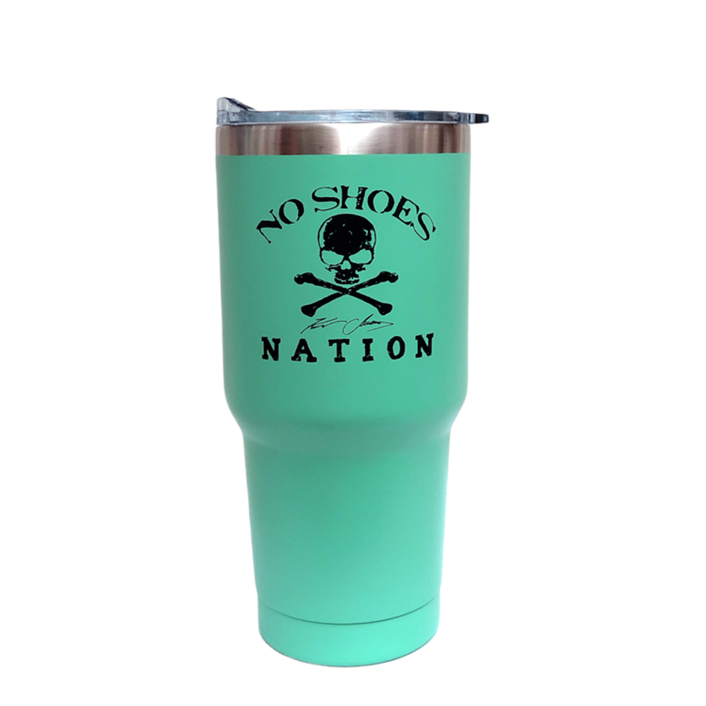 No Shoes Nation 32 oz. Tumbler - Aqua