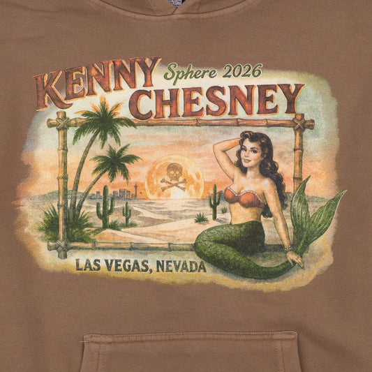 Tiki Mermaid Hooded Sweatshirt - Pigment Clay