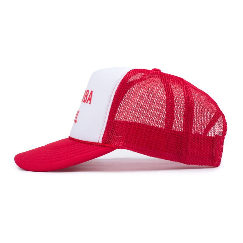 Da Ruba Girl Foam Trucker Cap - Red / White / Red
