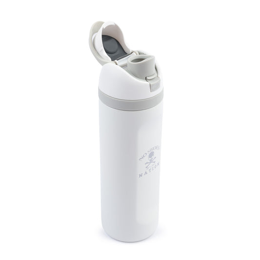 No Shoes Nation 24oz Insulated Bottle - White