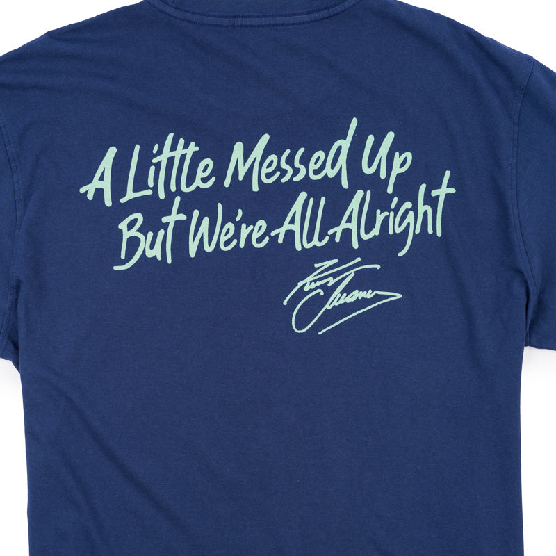 NSN A Little Messed Up Tee - Navy