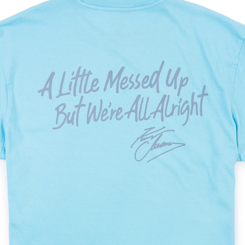 NSN A Little Messed Up Tee - Lagoon Blue
