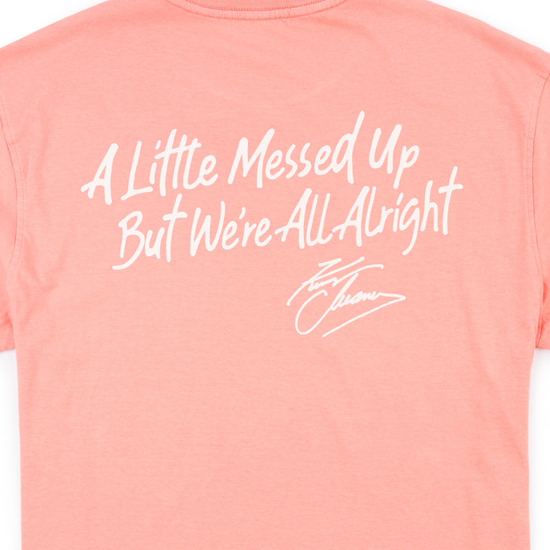 NSN A Little Messed Up Tee - Washed Mango