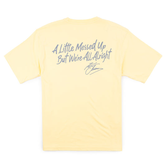 NSN A Little Messed Up Tee - Butter Yellow