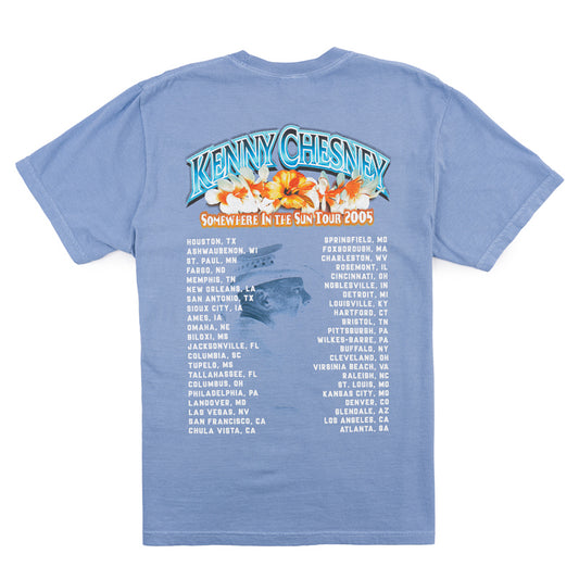 Somewhere in the Sun Tour Tee - Washed Denim