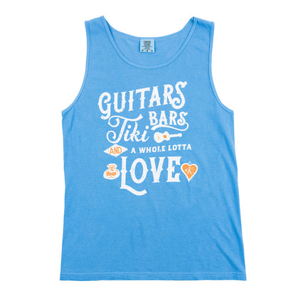 Guitars Tiki Bars Tank Top - Royal Caribe
