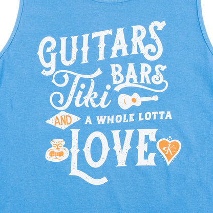 Guitars Tiki Bars Tank Top - Royal Caribe
