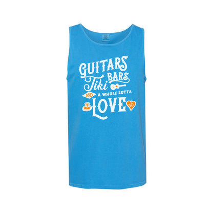 Guitars Tiki Bars Tank Top - Royal Caribe