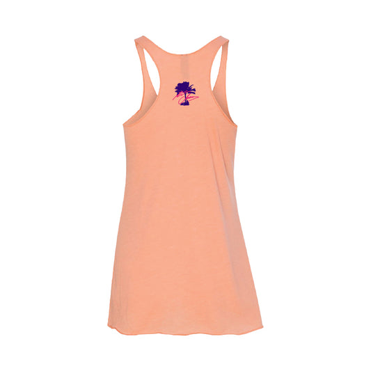 Women's Island Girl Racer Tank - Vintage Light Orange
