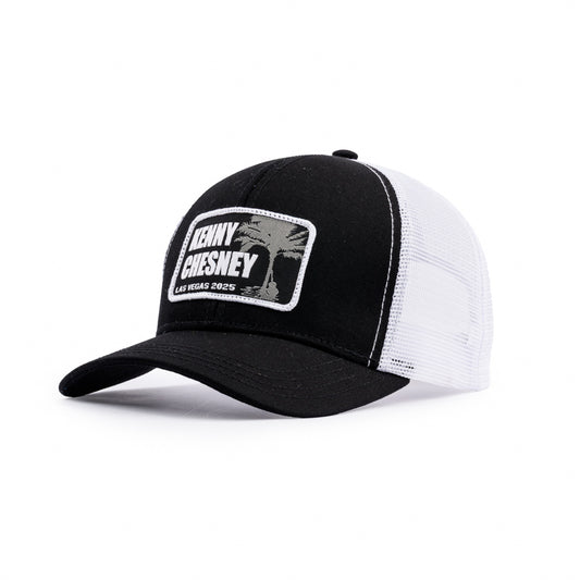 Las Vegas 2025 Palm Tree Rectangle Patch Cap - Black / White