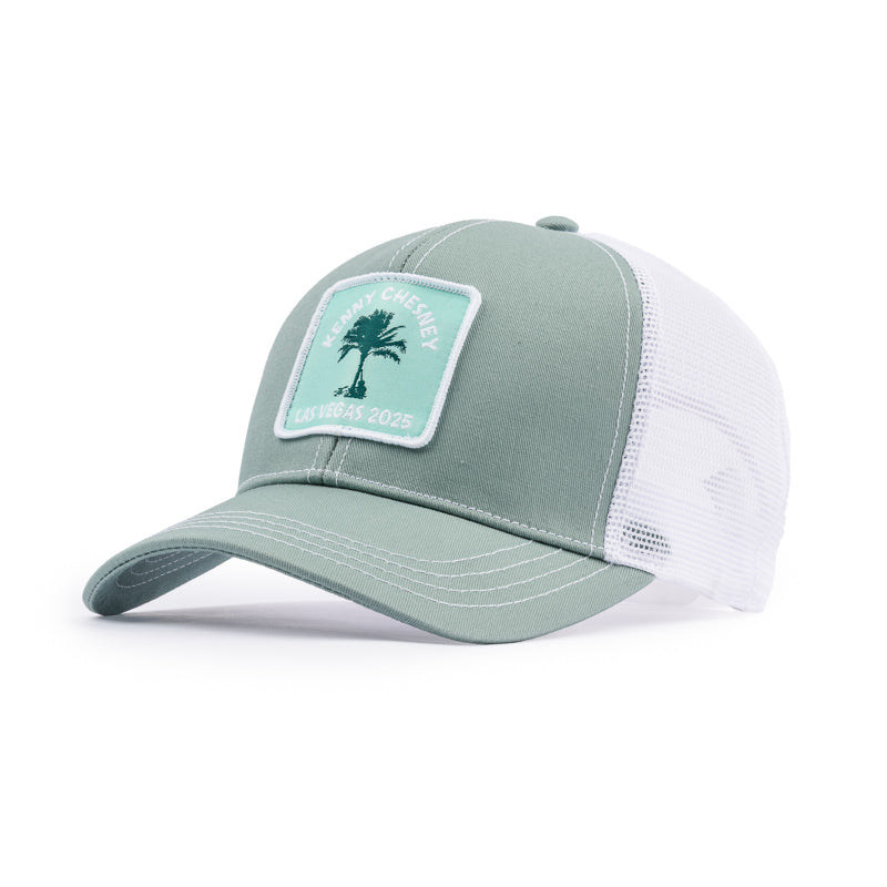 Las Vegas 2025 Trucker Cap - Quarry Grey / White