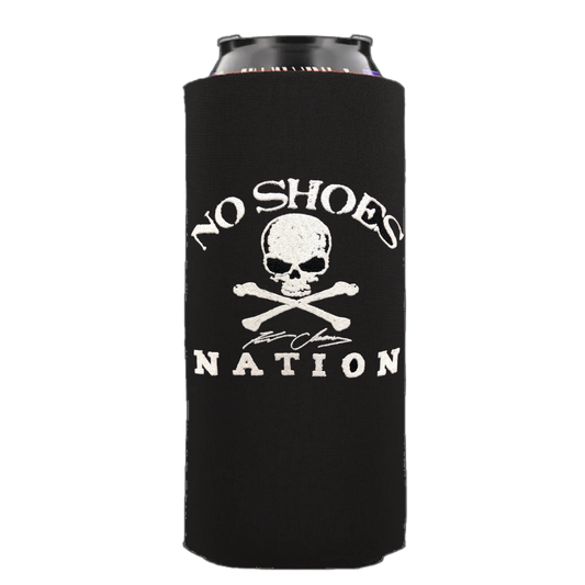 No Shoes Nation 24oz Tall Boy Can Coolie - Black