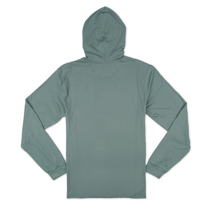 NSN Long Sleeve Hoodie Tee - Blue Spruce