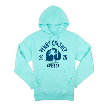 Sphere Palm Tree Hooded Sweatshirt - Mint