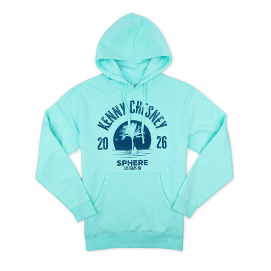 Sphere Palm Tree Hooded Sweatshirt - Mint