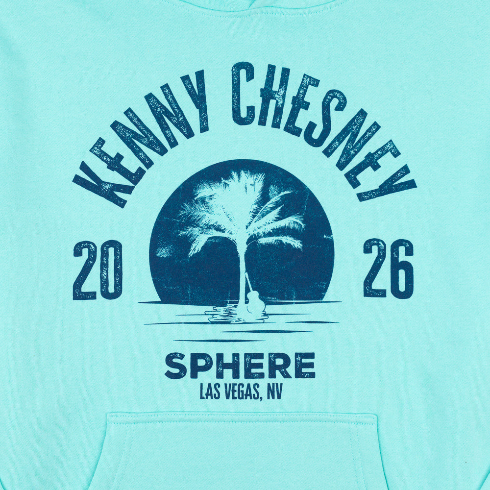 Sphere Palm Tree Hooded Sweatshirt - Mint