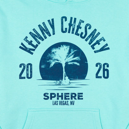 Sphere Palm Tree Hooded Sweatshirt - Mint