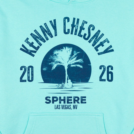 Sphere Palm Tree Hooded Sweatshirt - Mint