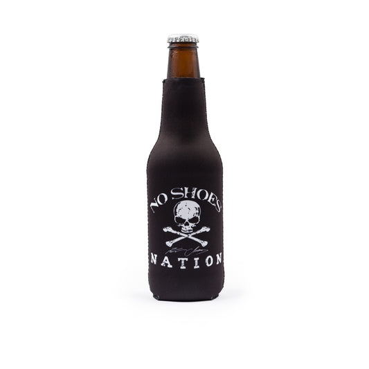 No Shoes Nation Bottle Coolie - Black -  NSN Front / KENNY CHESNEY Back