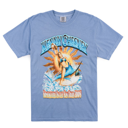 Somewhere in the Sun Tour Tee - Washed Denim